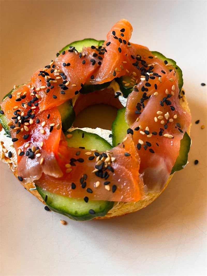 Bagel au saumon fumé