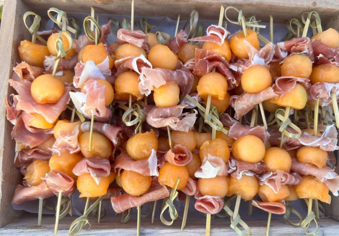 brochettes melon jambon cru maison